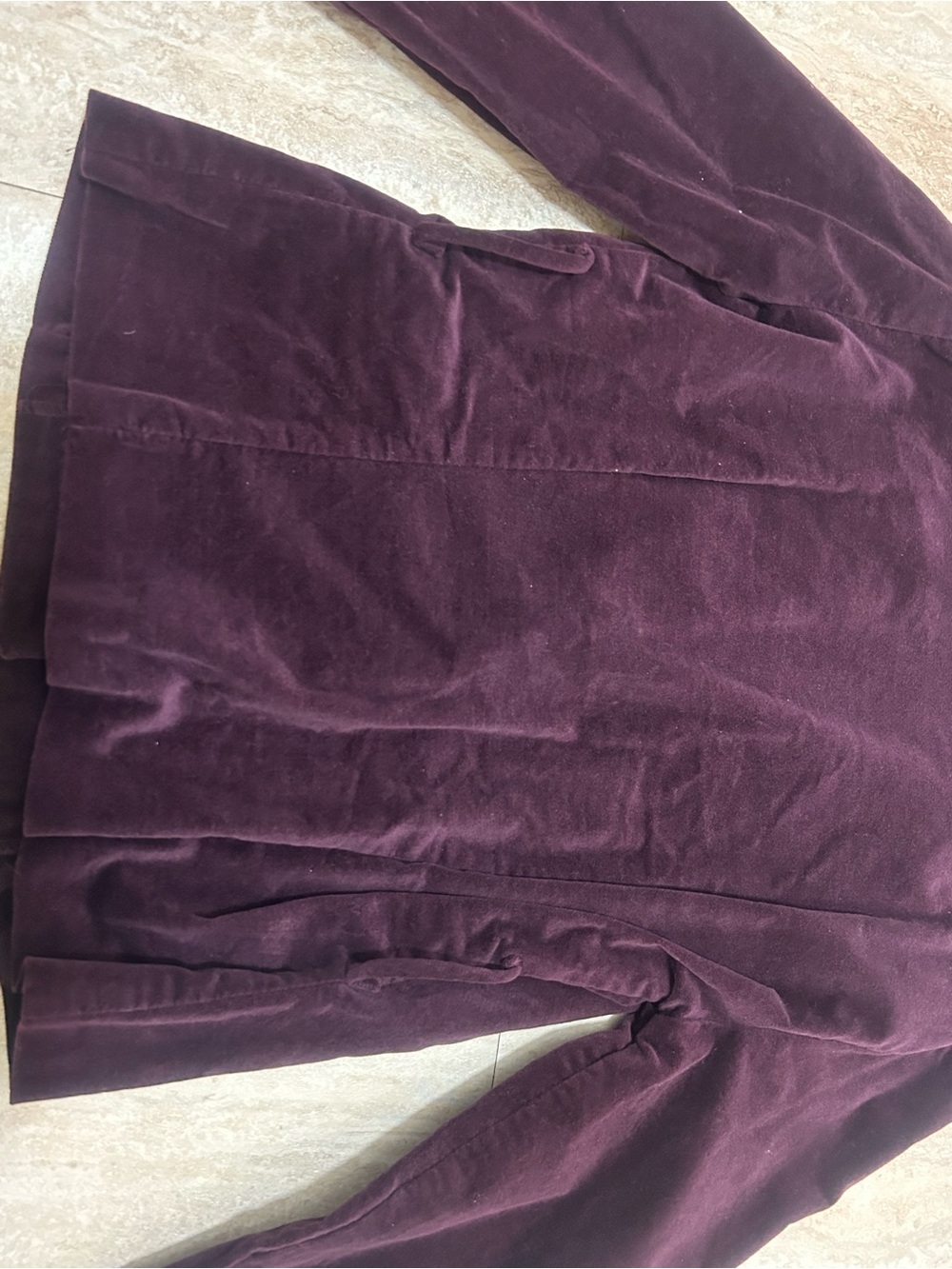 Velvet single-button blazer - Picture 8 of 8